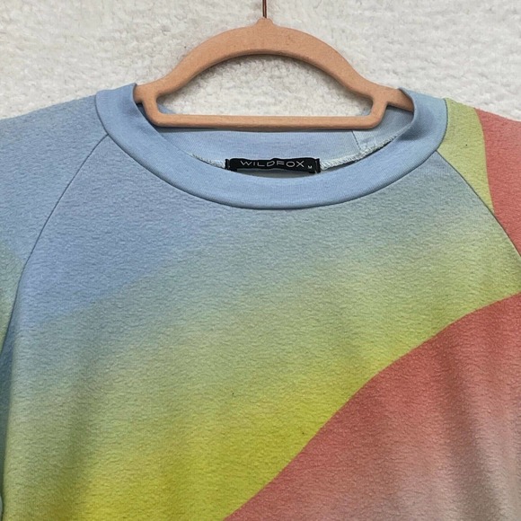 Wildfox Sweatshirt Womens Medium Multicolor Cozy Athleisure Loungewear Ladies - Picture 3 of 11